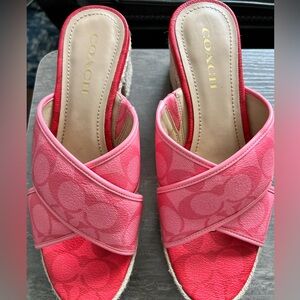 Coach wedge shoes. Size 9.